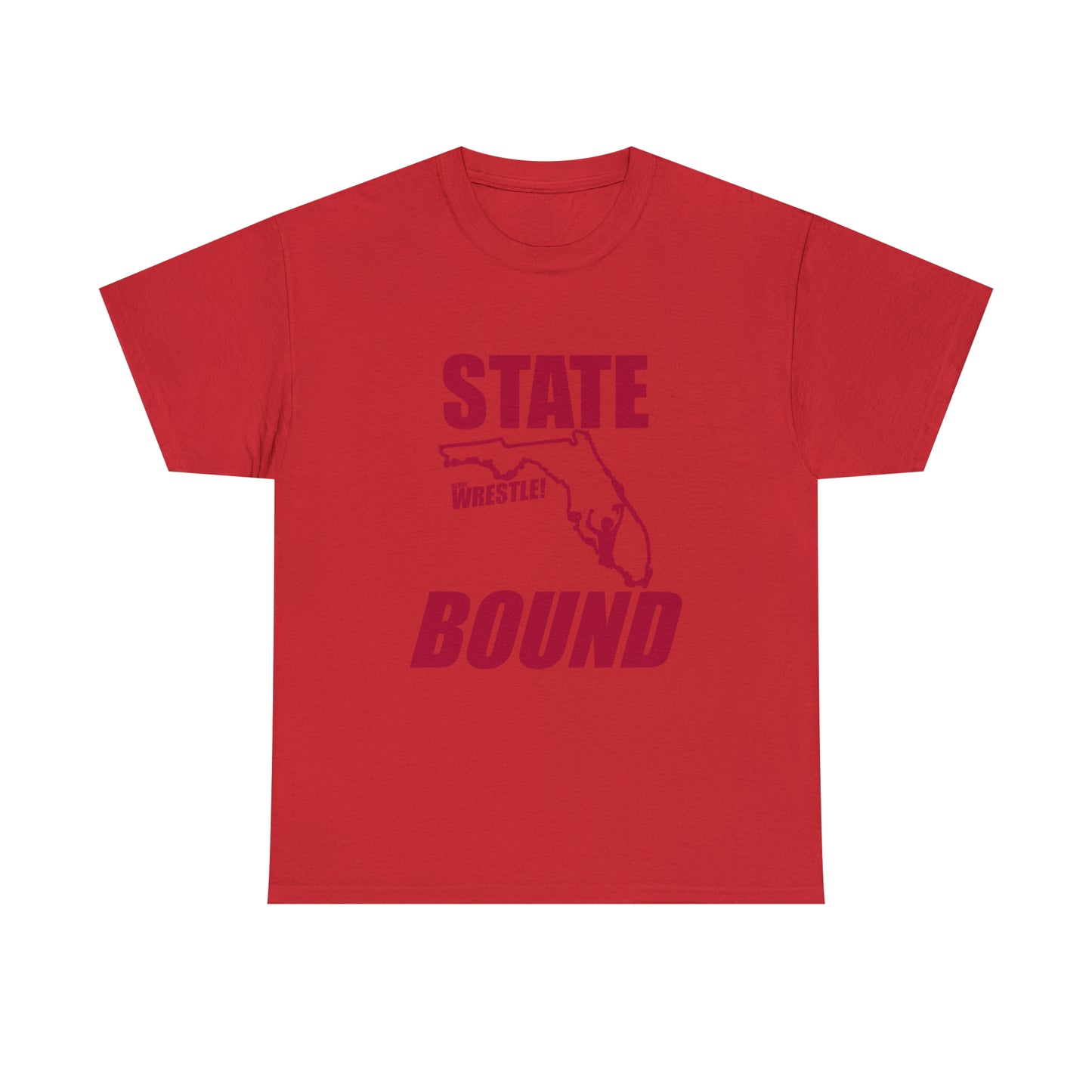 Florida State Bound, Red Logo, Unisex Heavy Cotton Tee