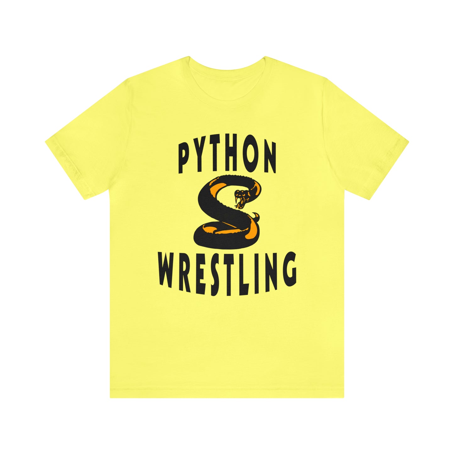 NEK Python Wrestling, Black Logo, Unisex Jersey Short Sleeve Tee