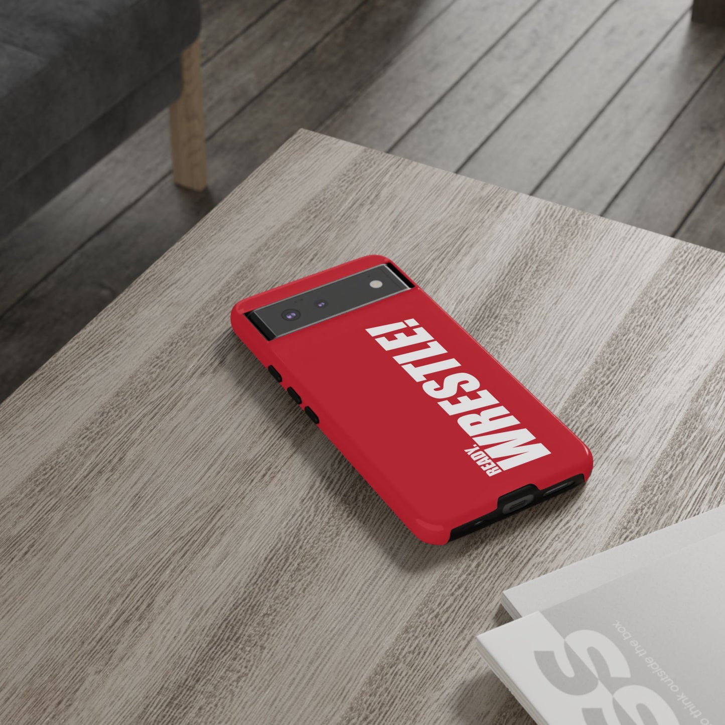 Ready. Wrestle Red Logo Tee