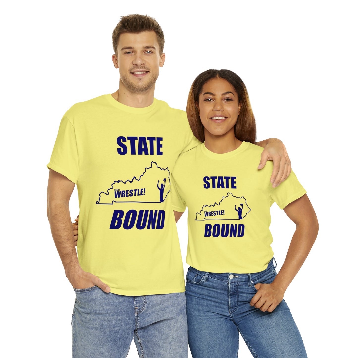 Kentucky State Bound, Royal Blue Logo, Unisex Heavy Cotton Tee