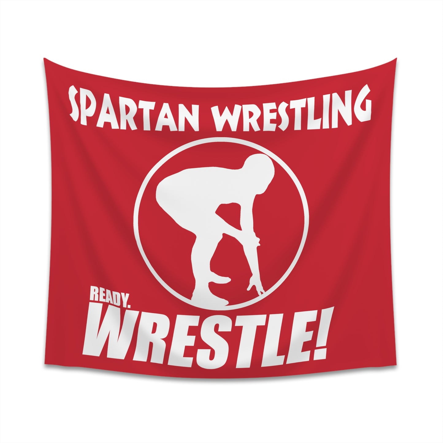 Spartan Wrestling Printed Wall Tapestry