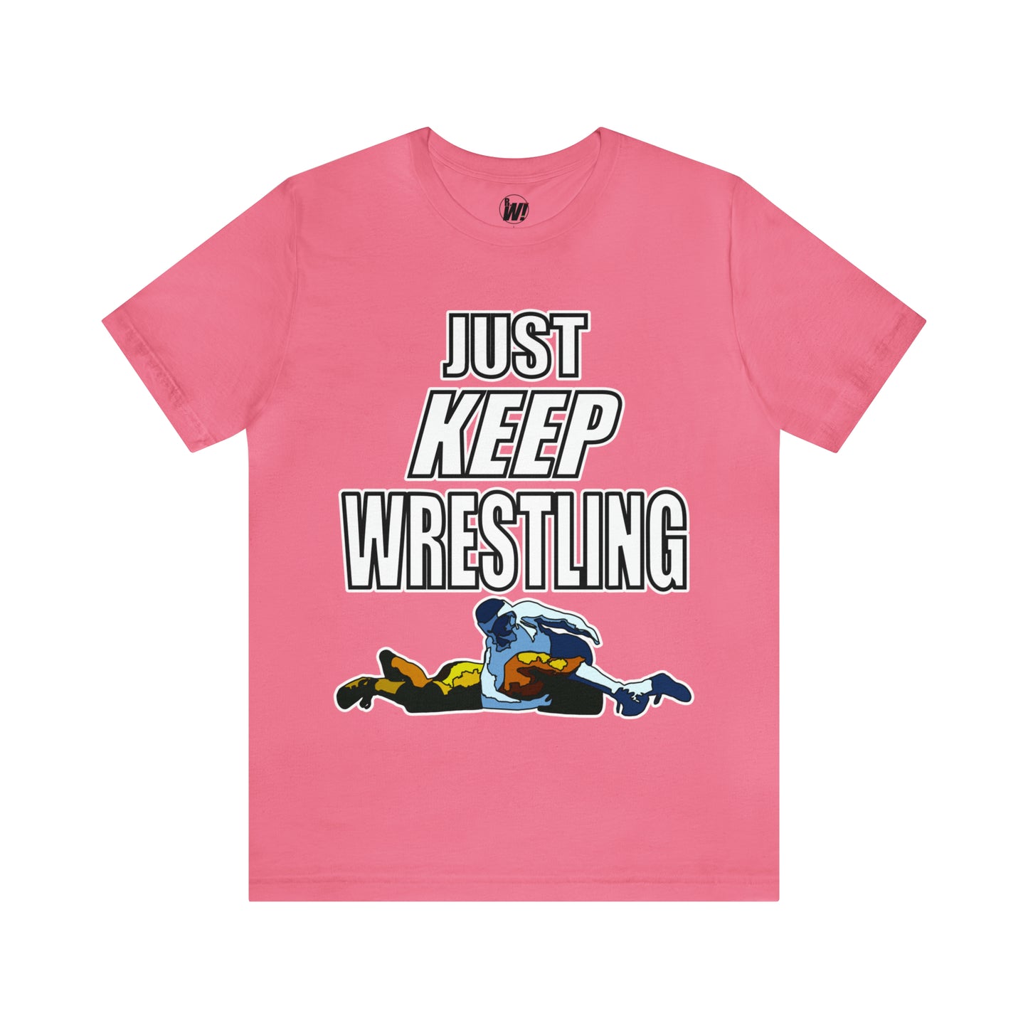 Just Keep Wrestling!, Unisex Heavy Cotton Tee, Bella+Canvas