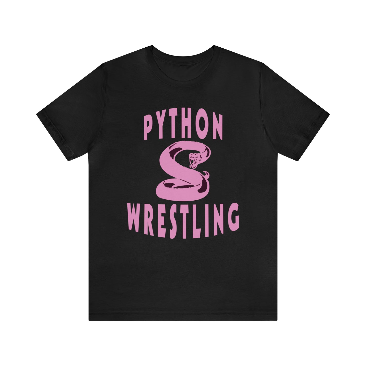 NEK Python Wrestling, Pink Logo, Unisex Jersey Short Sleeve Tee