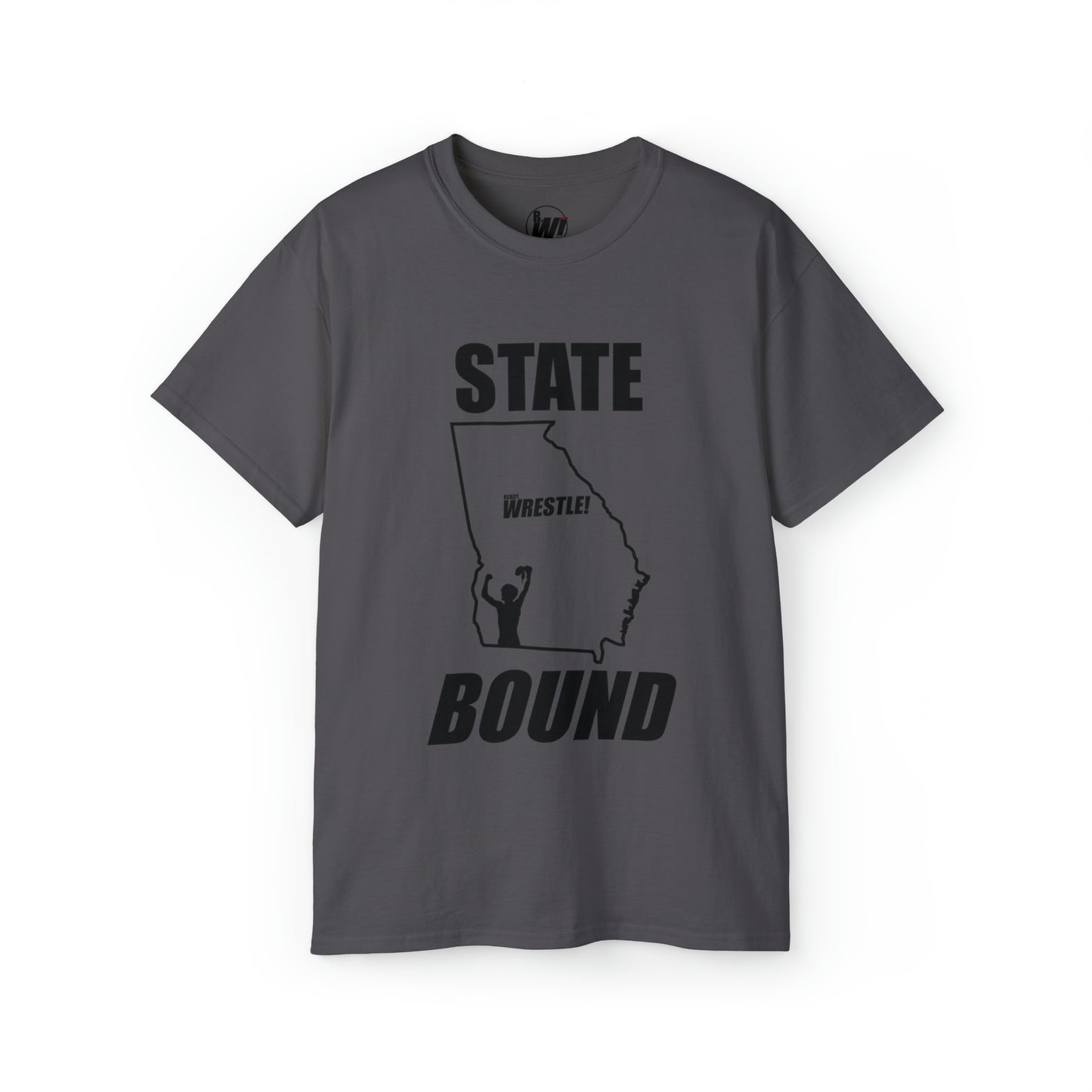 Georgia State Bound, Unisex Ultra Cotton Tee, Black Logo