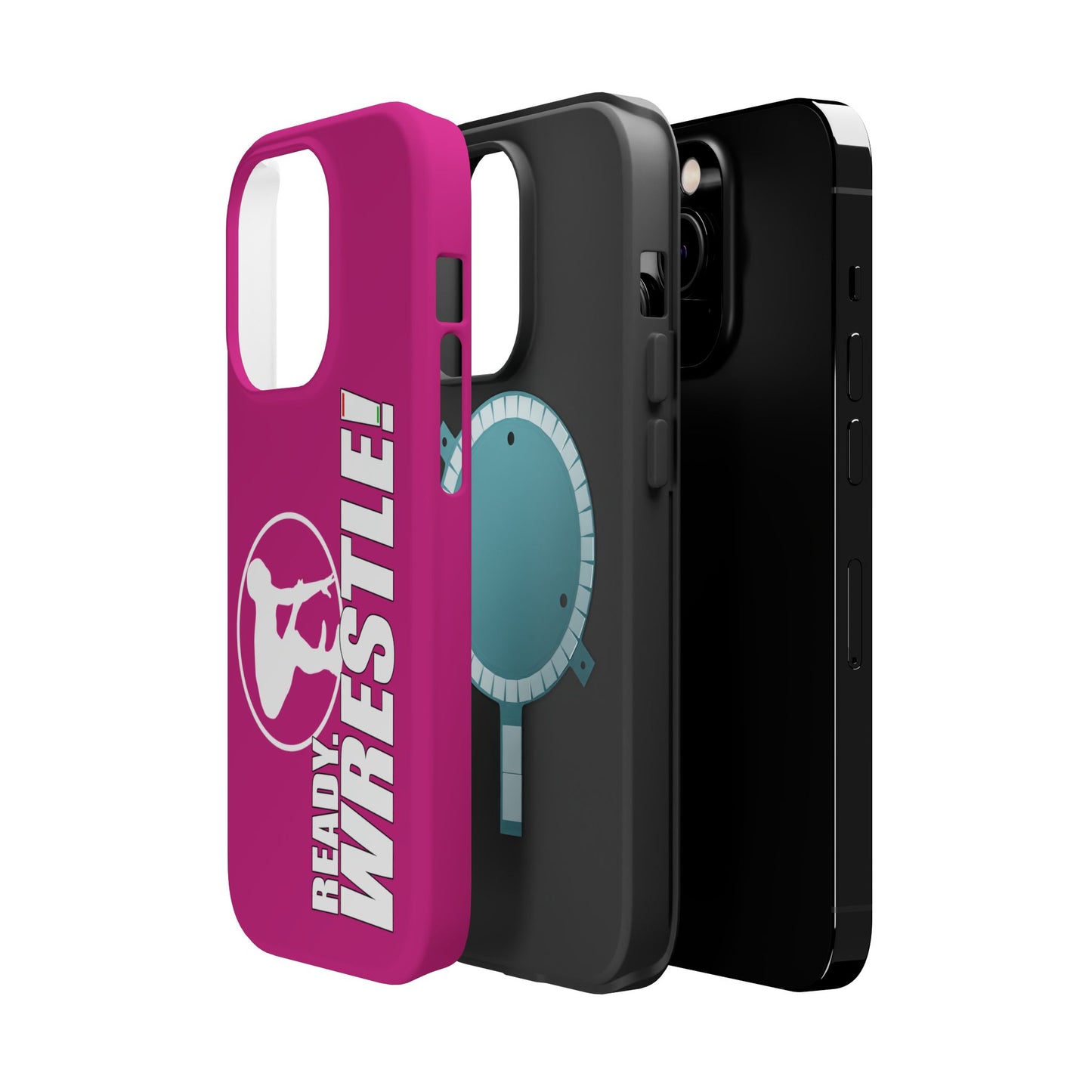 Ready. Wrestle! Pink iPhone Magnetic Impact-Resistant Case