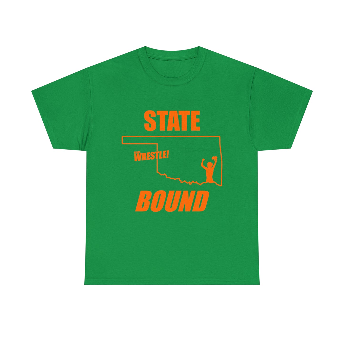 Oklahoma State Bound, Orange Logo, Unisex Heavy Cotton Tee