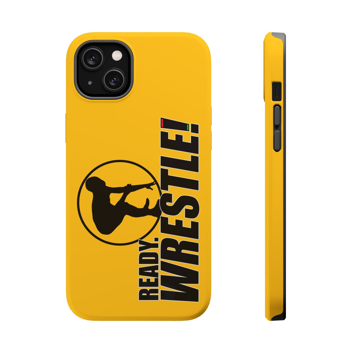 Ready. Wrestle! Yellow iPhone Magnetic Impact-Resistant Case