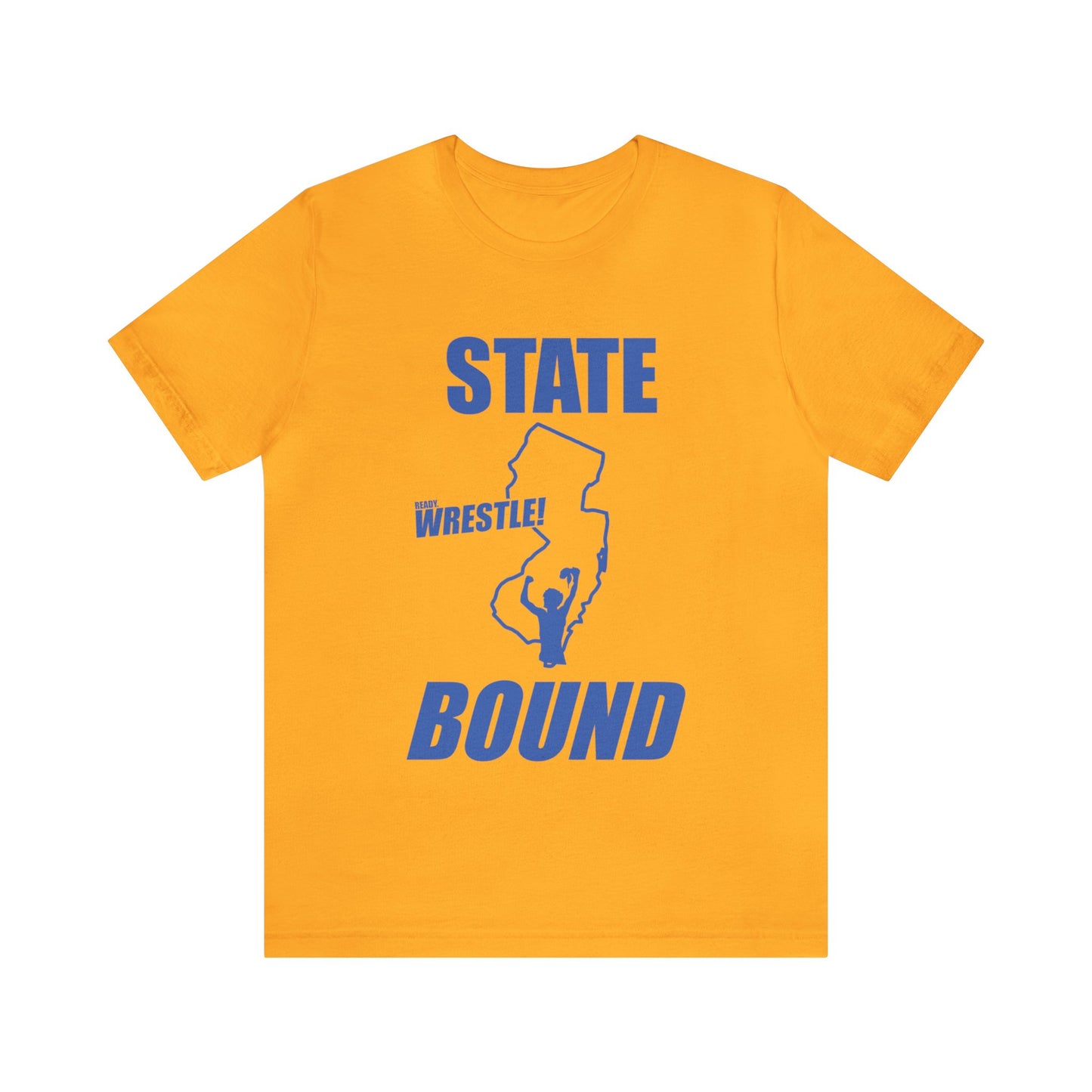 New Jersey State Bound, Blue print, Bella+Canvas 3001, Unisex Jersey Short Sleeve Tee