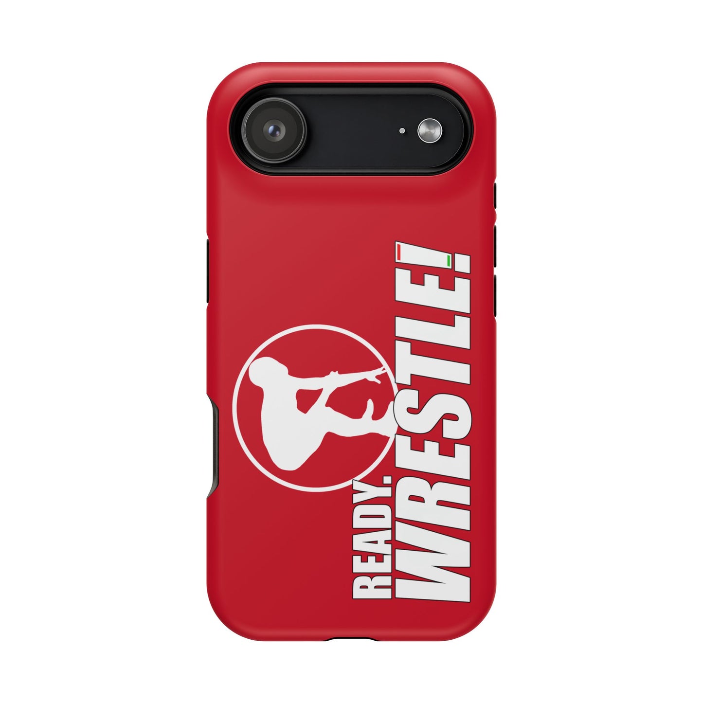Ready. Wrestle! Red iPhone Magnetic Impact-Resistant Case