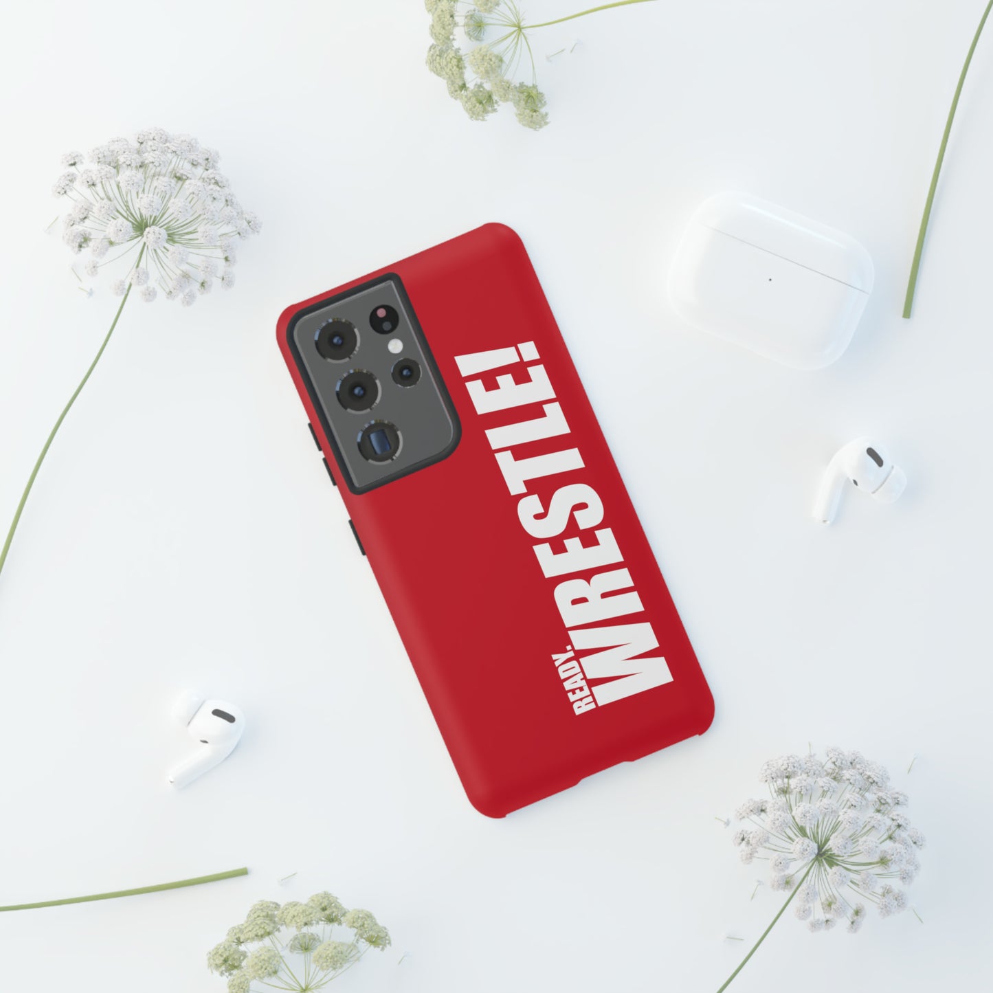 White/Red Tough Cases