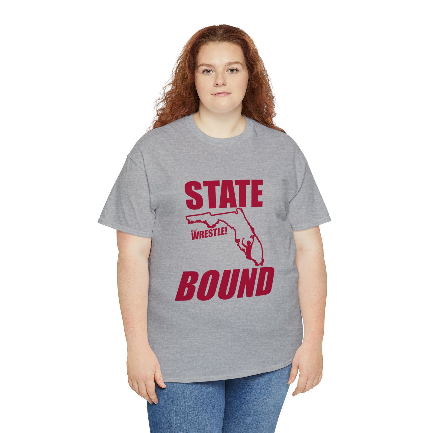 Florida State Bound, Red Logo, Unisex Heavy Cotton Tee