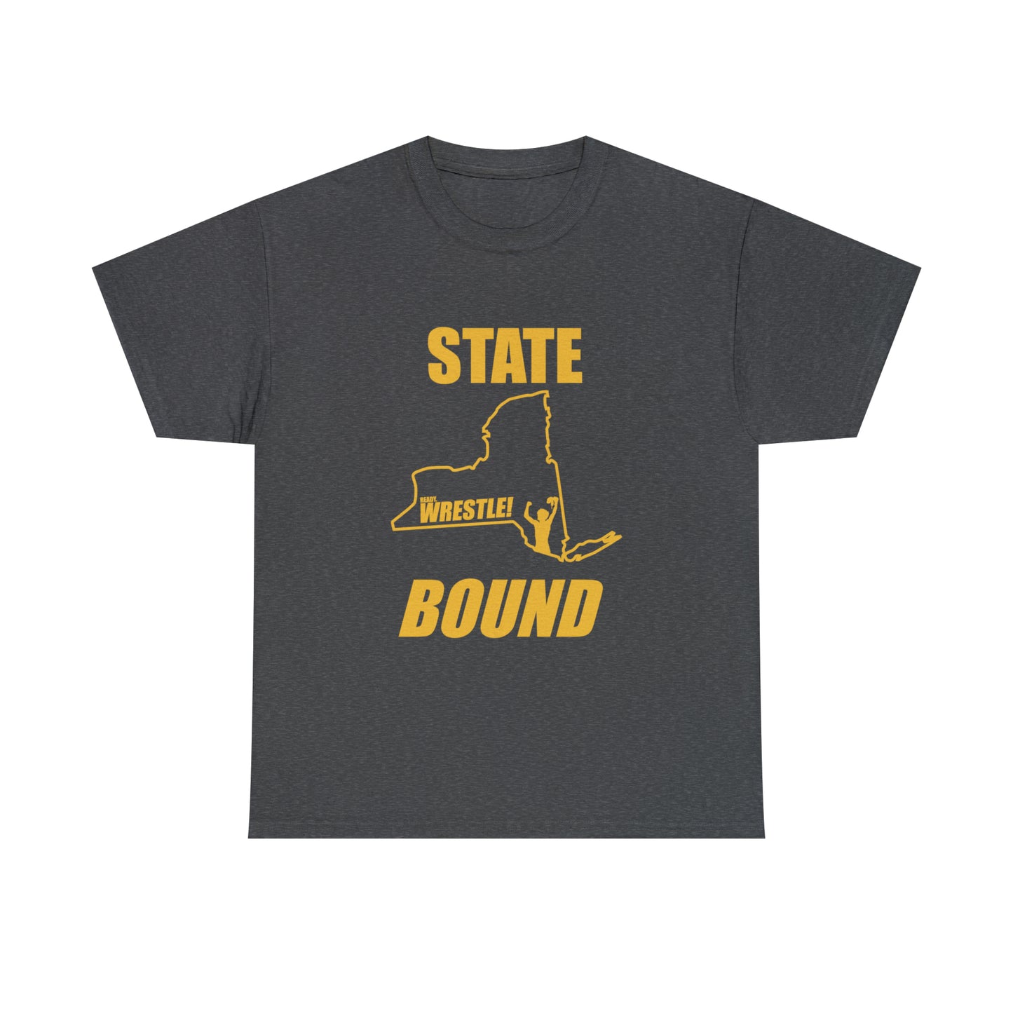 New York State Bound, Gold Logo, Unisex Heavy Cotton Tee