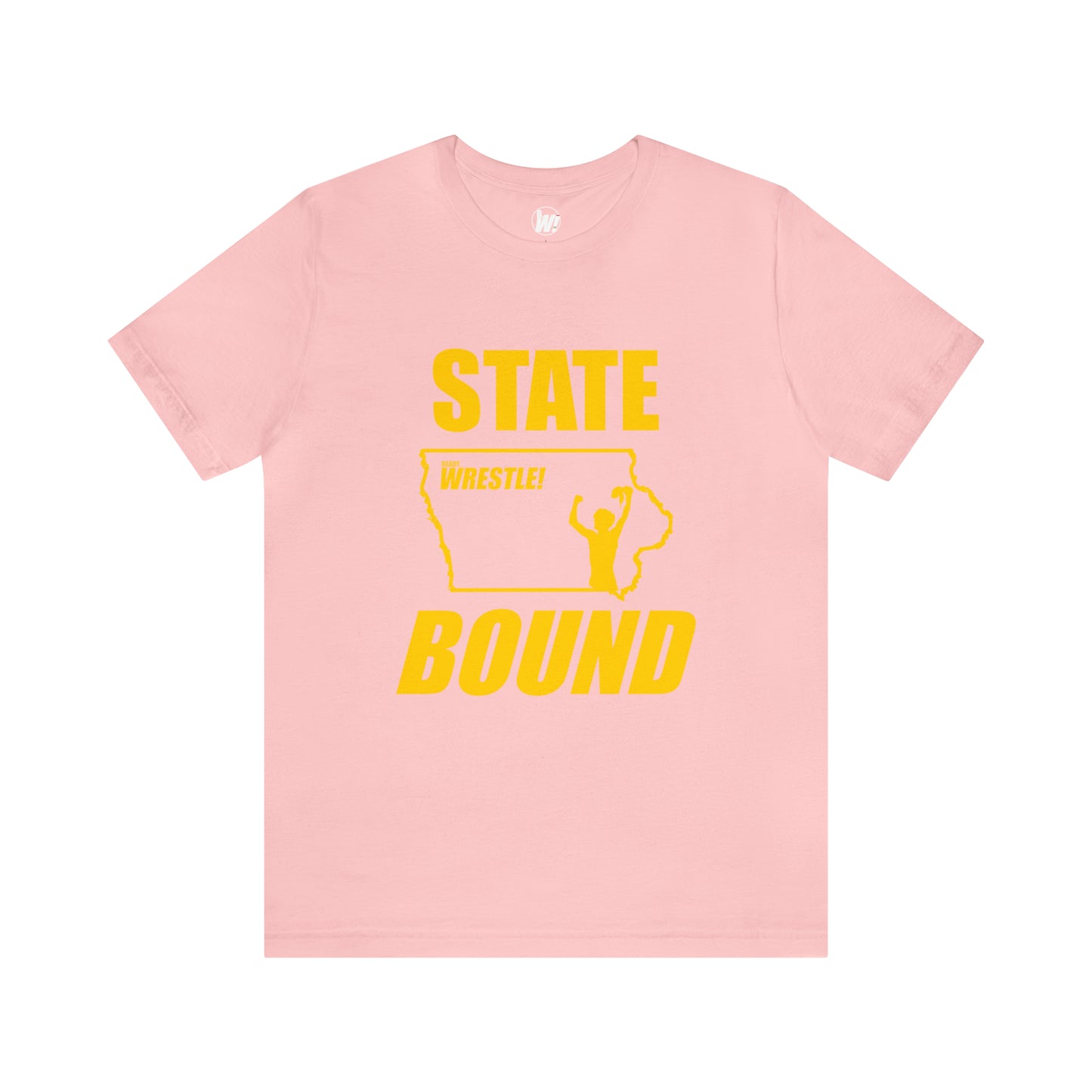 Iowa State Bound, Unisex Jersey Short Sleeve Tee, Gold Logo