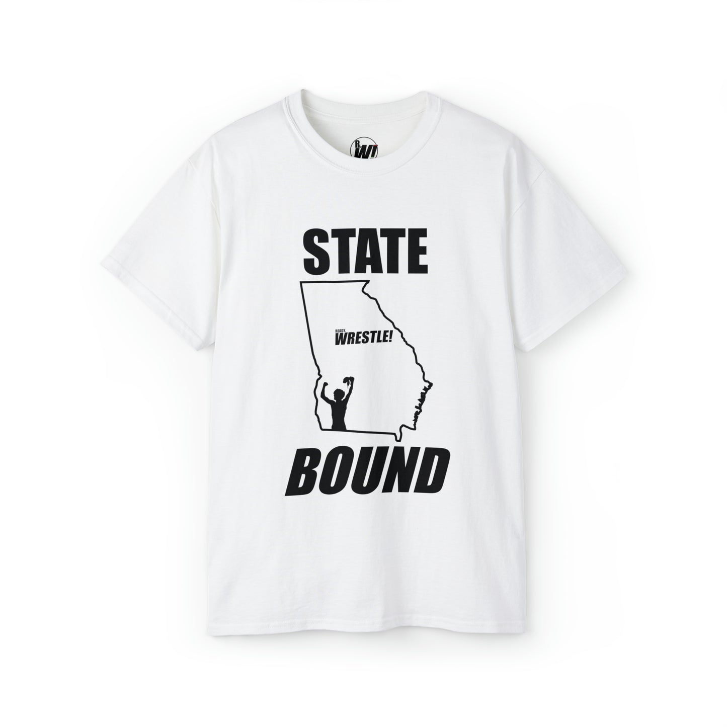 Georgia State Bound, Unisex Ultra Cotton Tee, Black Logo