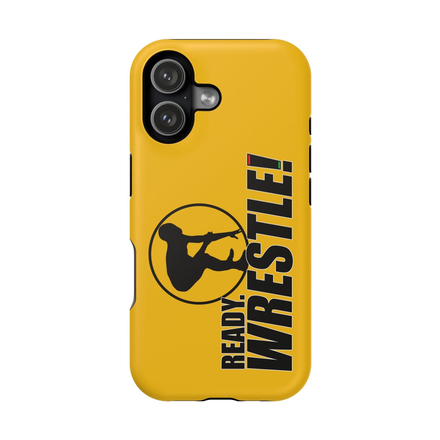 Ready. Wrestle! Yellow iPhone Magnetic Impact-Resistant Case