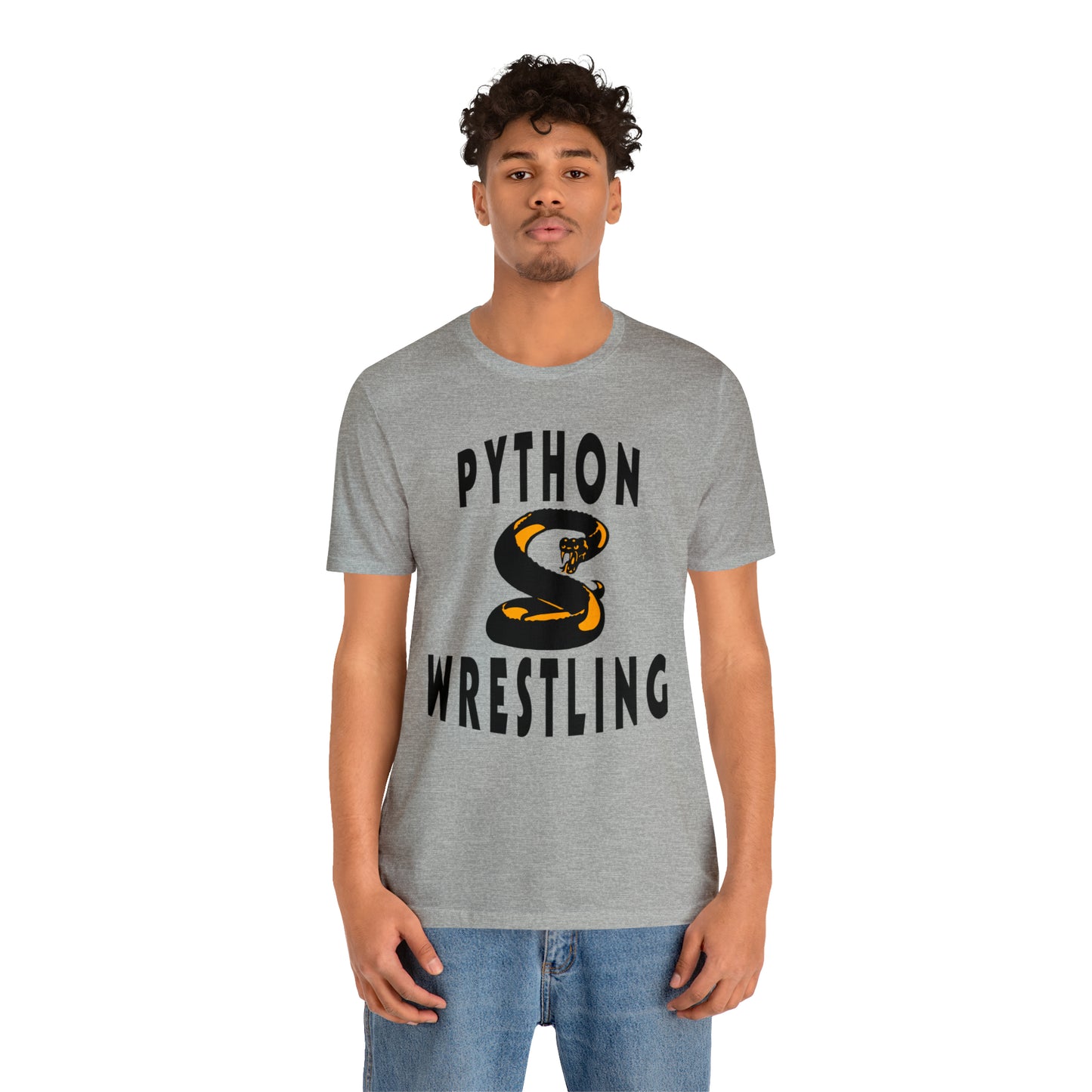 NEK Python Wrestling, Black Logo, Unisex Jersey Short Sleeve Tee