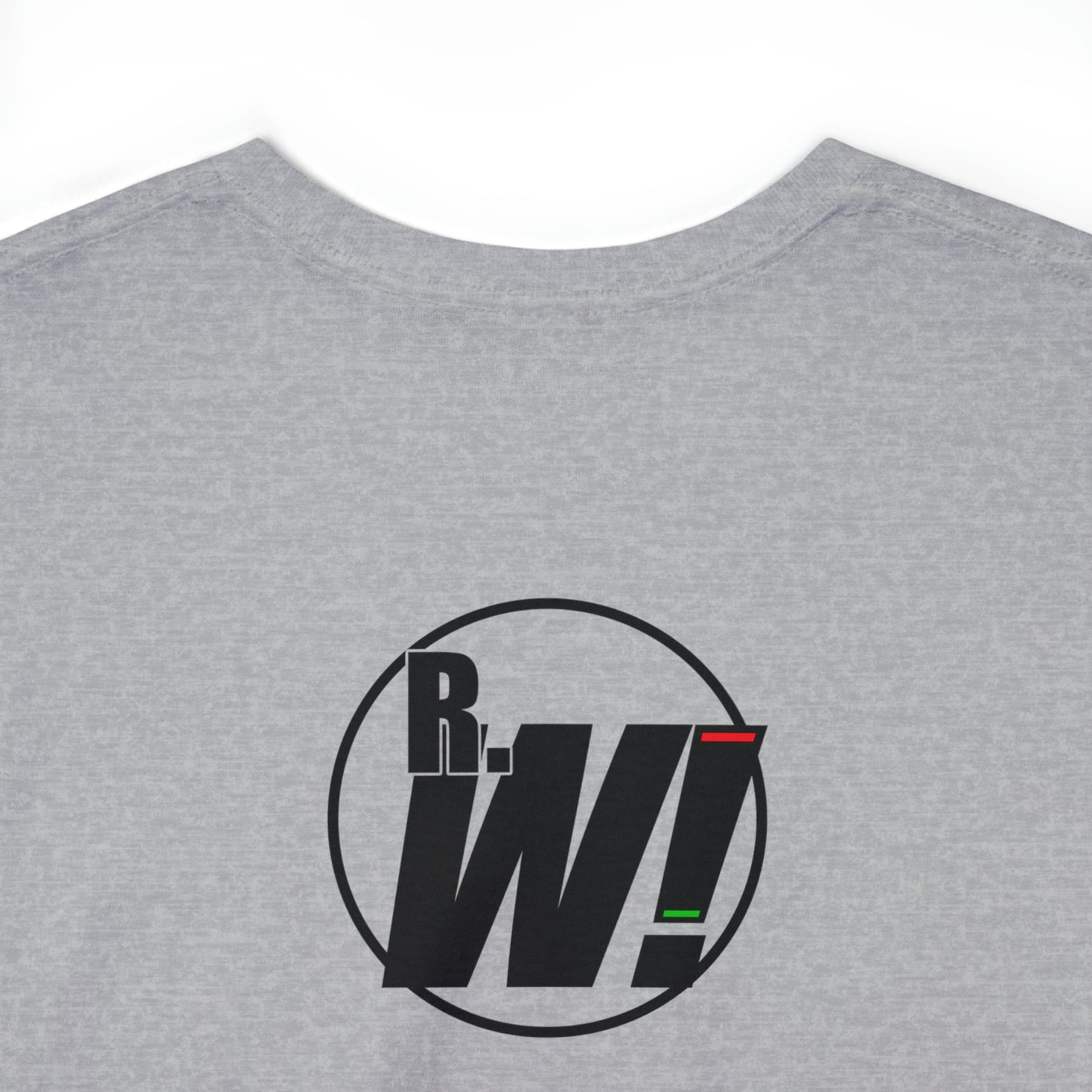 Ready. Wrestle! Navy Logo w/Red Silhouettes, Unisex Heavy Cotton Tee