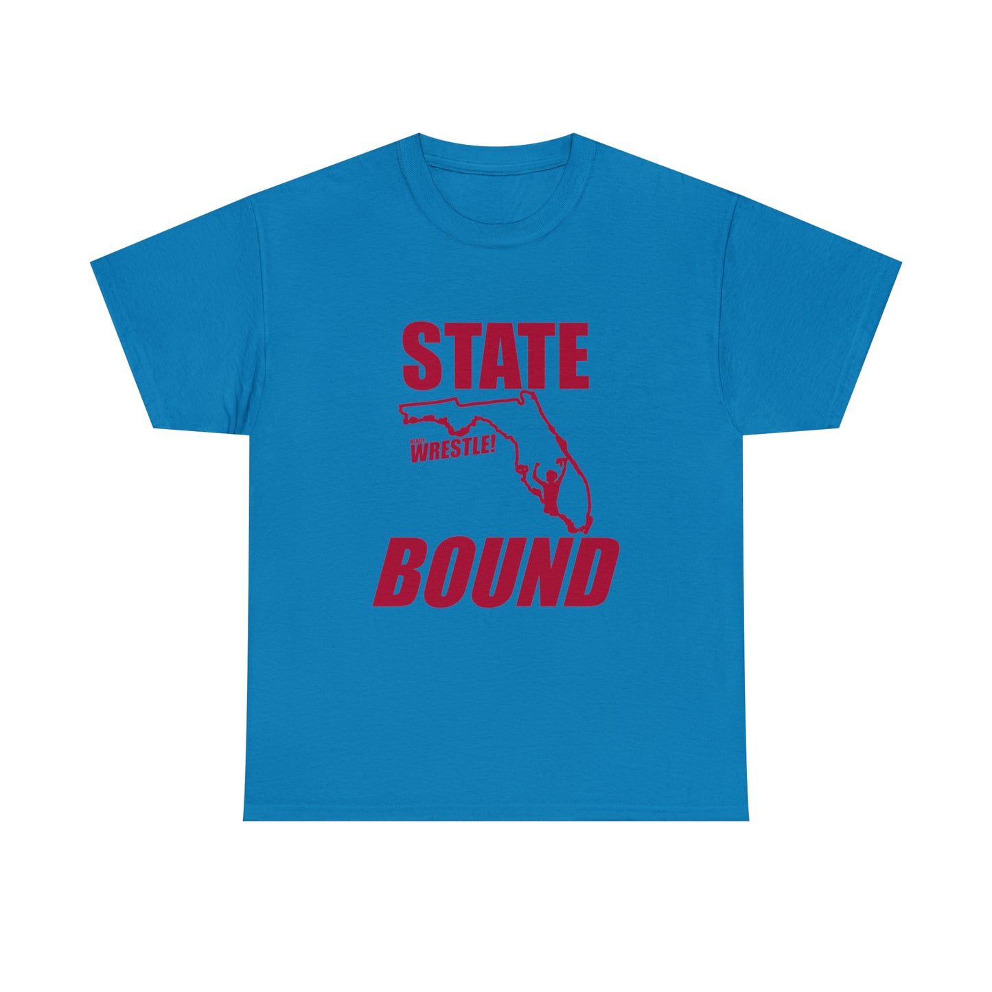 Florida State Bound, Red Logo, Unisex Heavy Cotton Tee