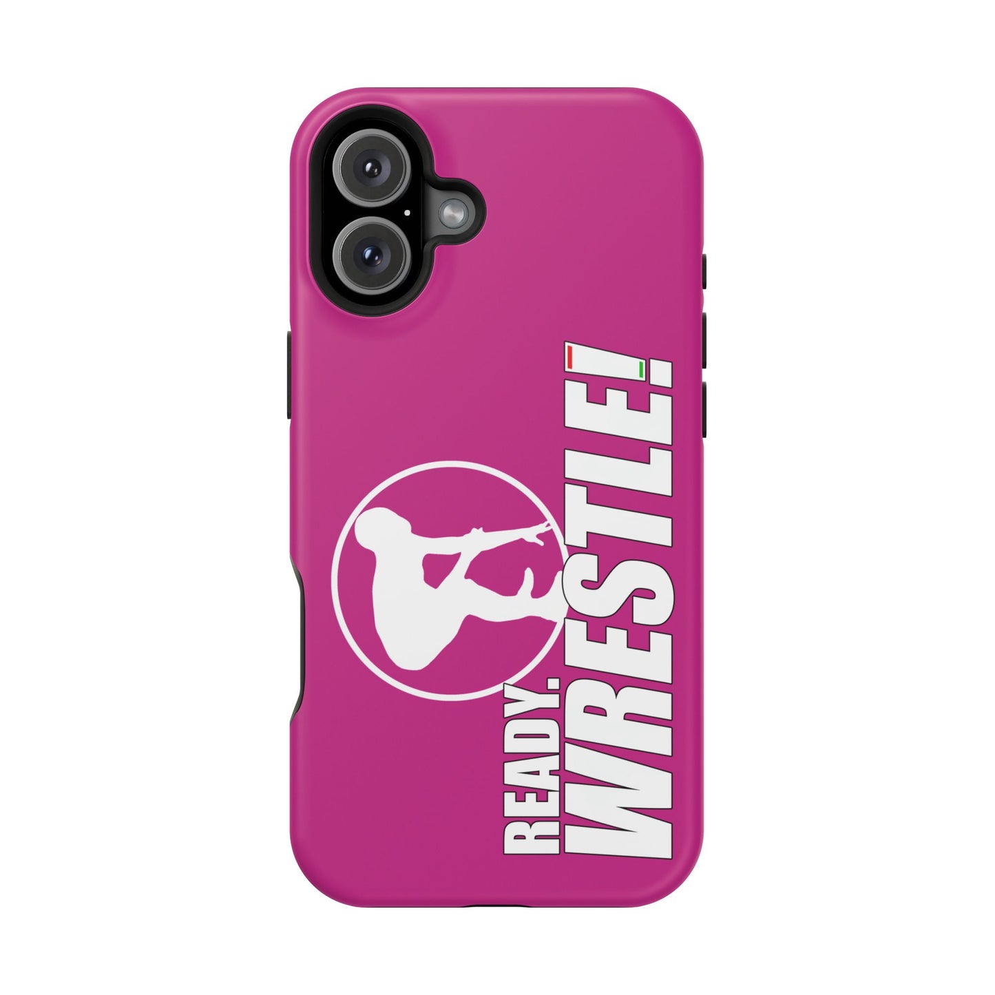 Ready. Wrestle! Pink iPhone Magnetic Impact-Resistant Case