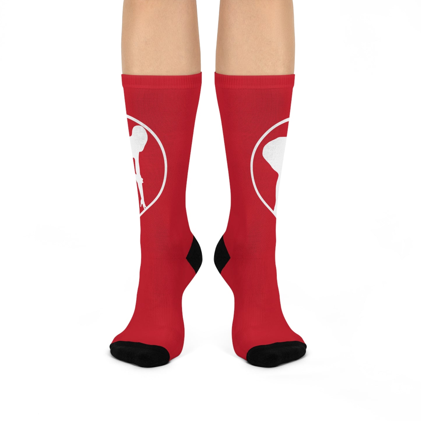 Wrestling silhouette Cushioned Crew Socks