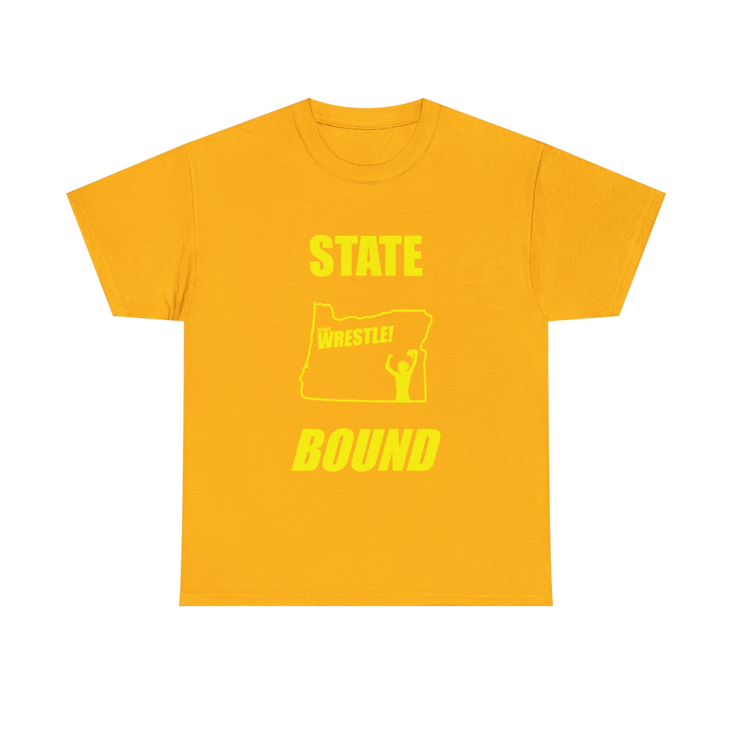 Oregon State Bound, Gold Logo, Unisex Heavy Cotton Tee