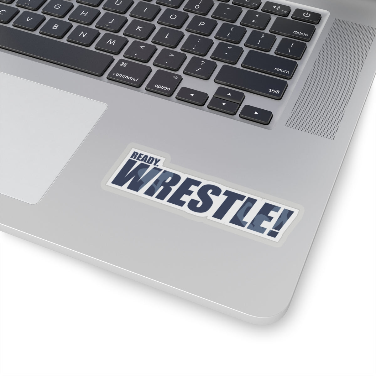 Ready. Wrestle! Blue/White Kiss-Cut Stickers