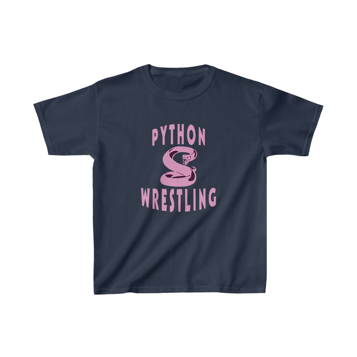 NEK Python Wrestling Kids, Pink Logo, Unisex Jersey Short Sleeve Tee