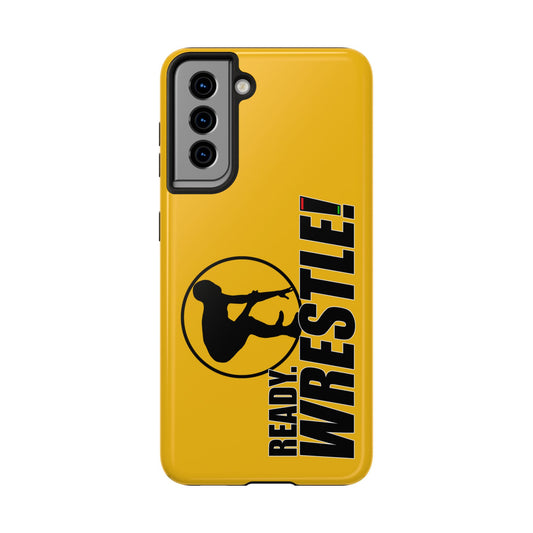 Ready. Wrestle! Yellow Galaxy Tough Phone Case