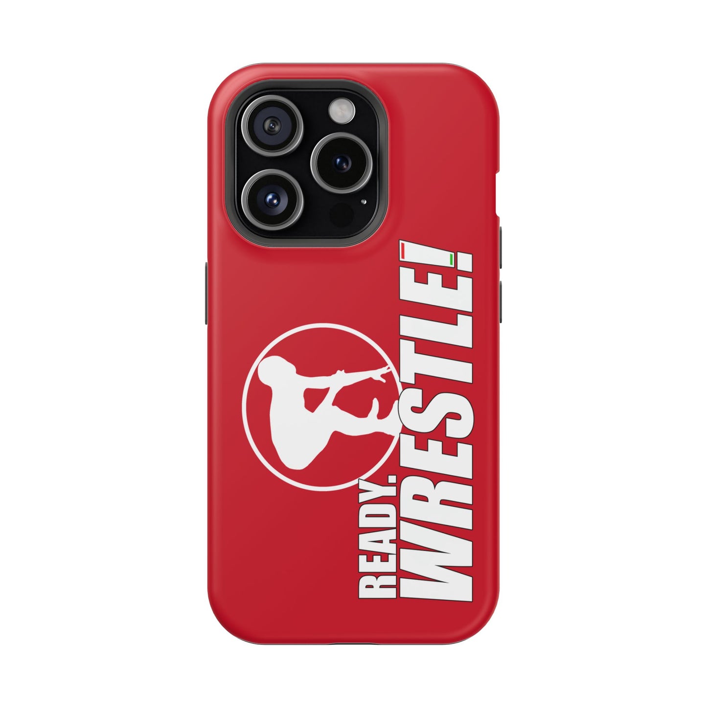 Ready. Wrestle! Red iPhone Magnetic Impact-Resistant Case