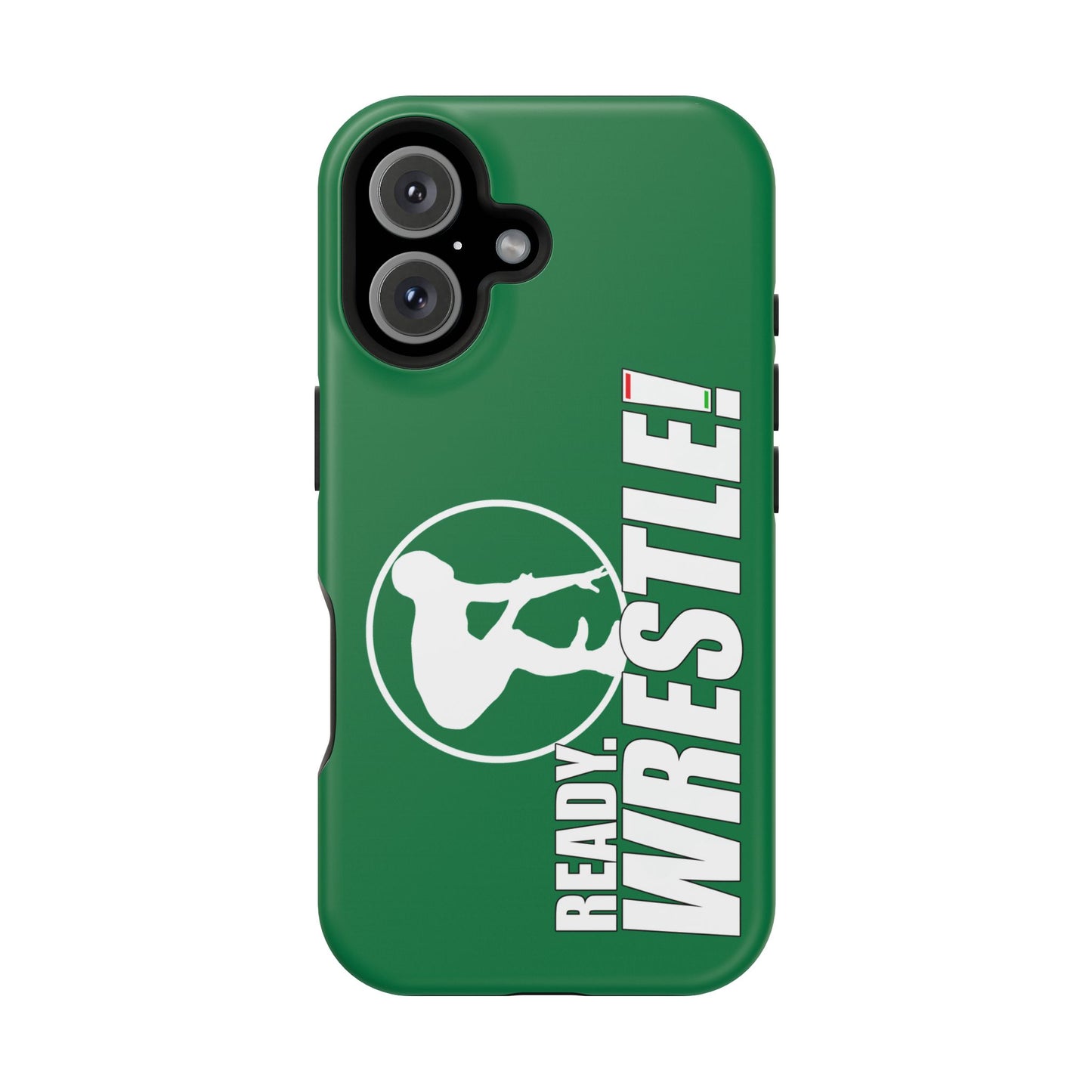 Ready. Wrestle! Green iPhone Magnetic Impact-Resistant Case