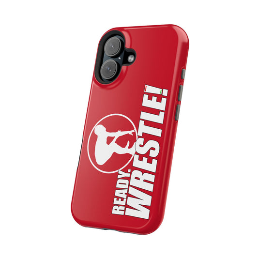 Ready. Wrestle! Red iPhone Magnetic Impact-Resistant Case