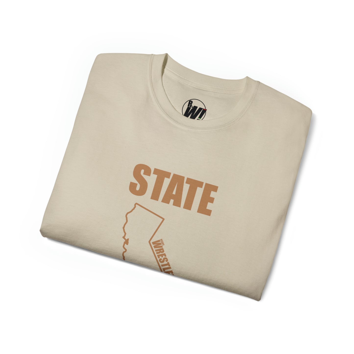 California State Bound, Unisex Ultra Cotton Tee, Brown Logo