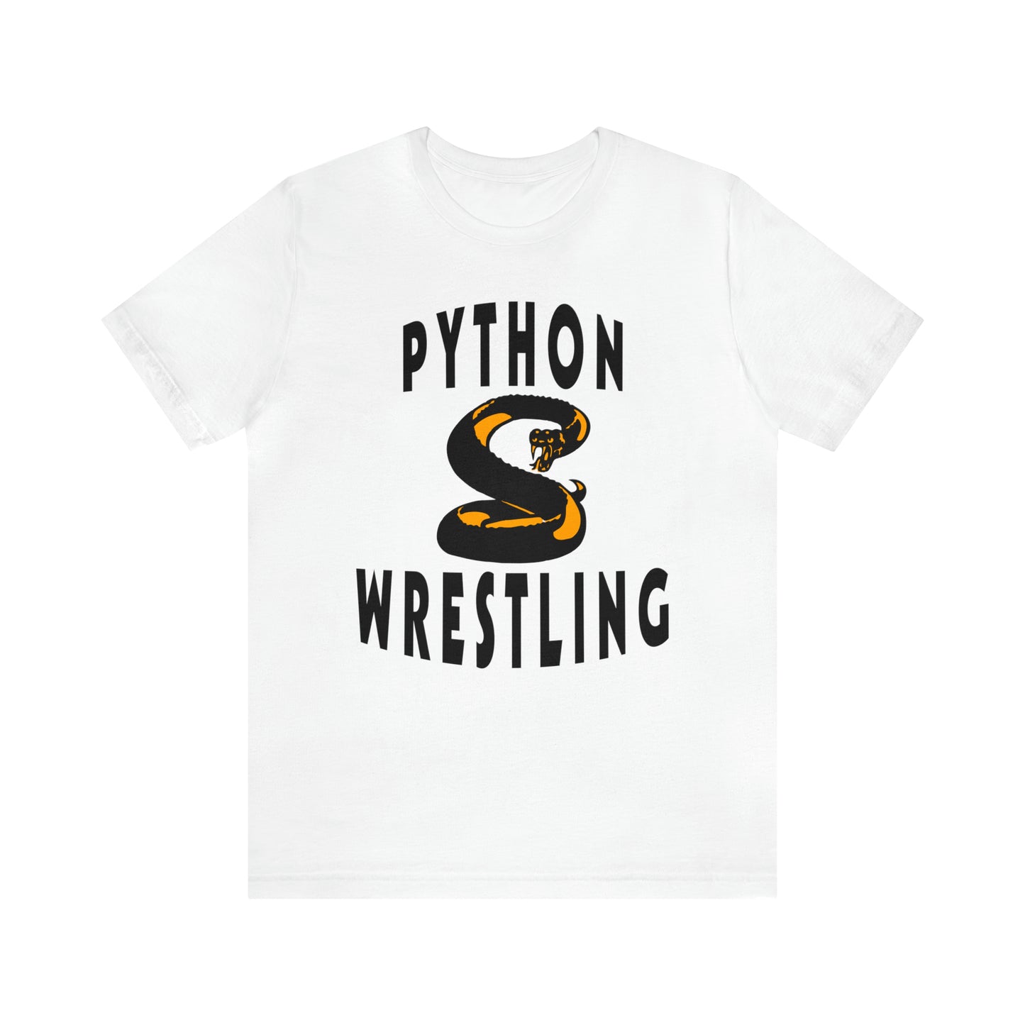 NEK Python Wrestling, Black Logo, Unisex Jersey Short Sleeve Tee