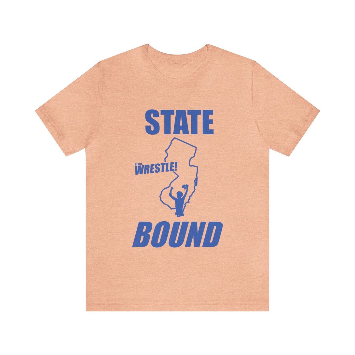 New Jersey State Bound, Blue print, Bella+Canvas 3001, Unisex Jersey Short Sleeve Tee