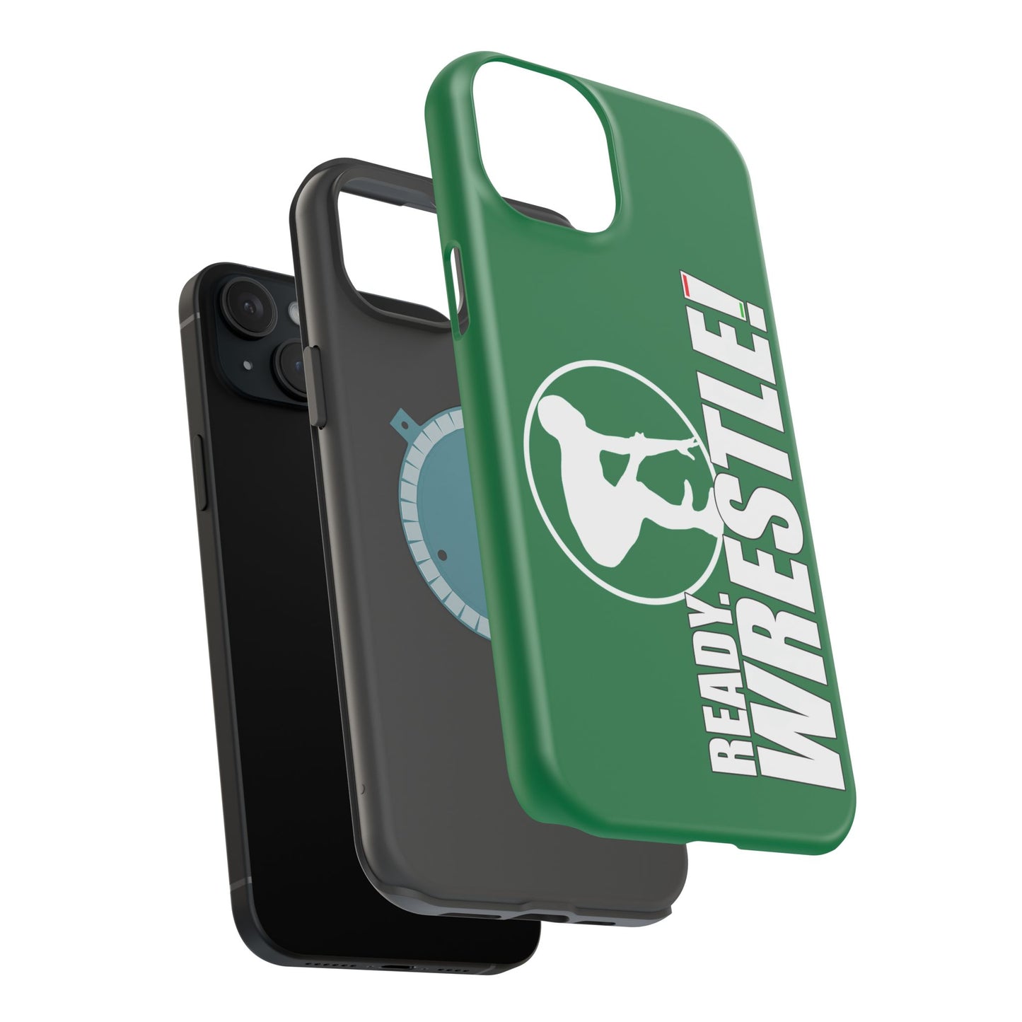 Ready. Wrestle! Green iPhone Magnetic Impact-Resistant Case