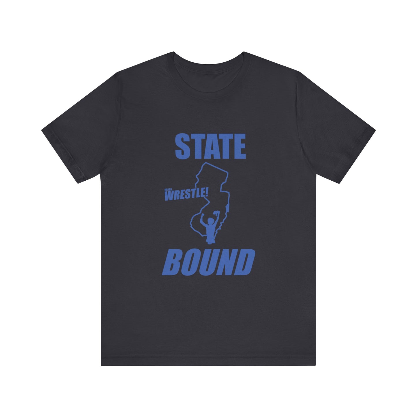 New Jersey State Bound, Blue print, Bella+Canvas 3001, Unisex Jersey Short Sleeve Tee