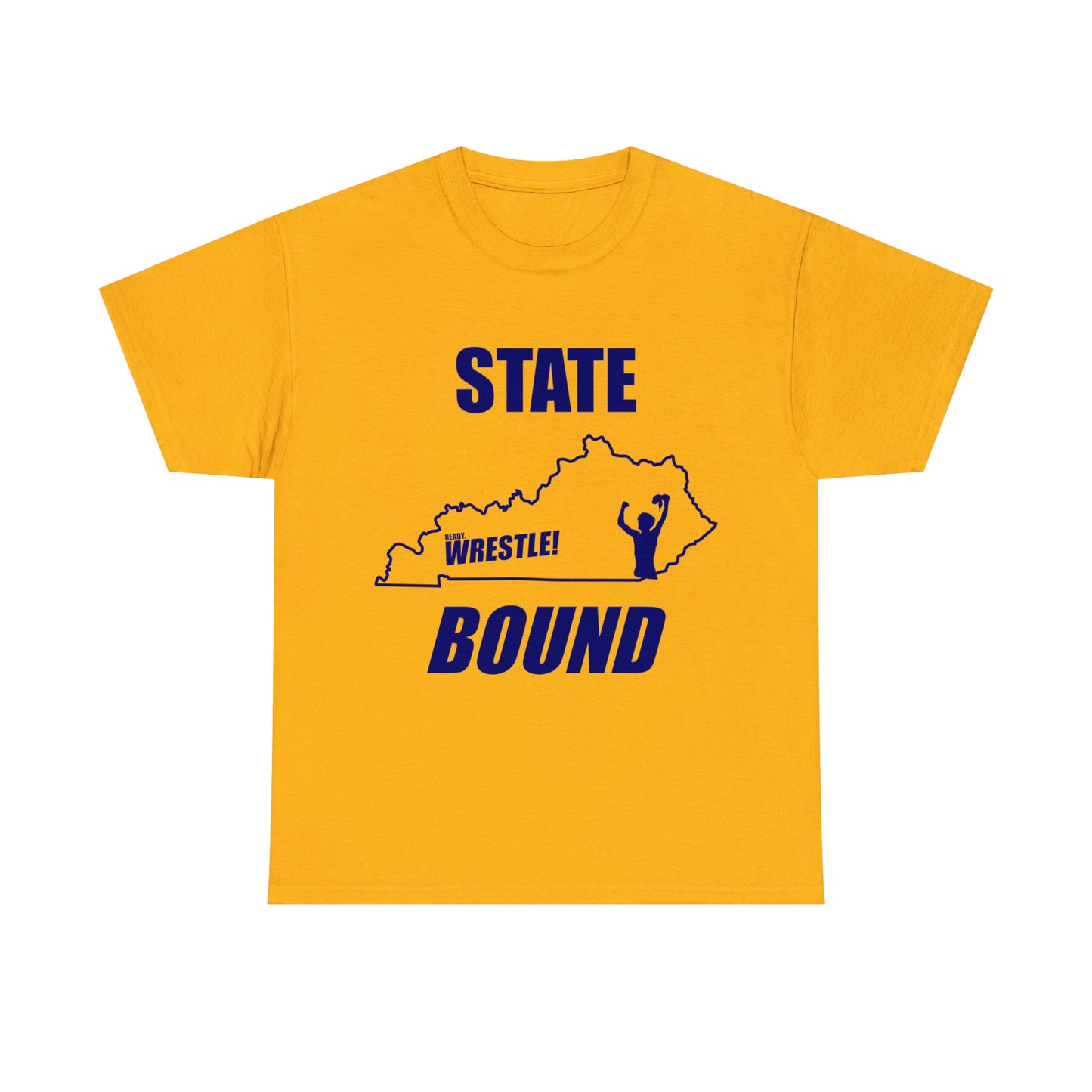 Kentucky State Bound, Royal Blue Logo, Unisex Heavy Cotton Tee