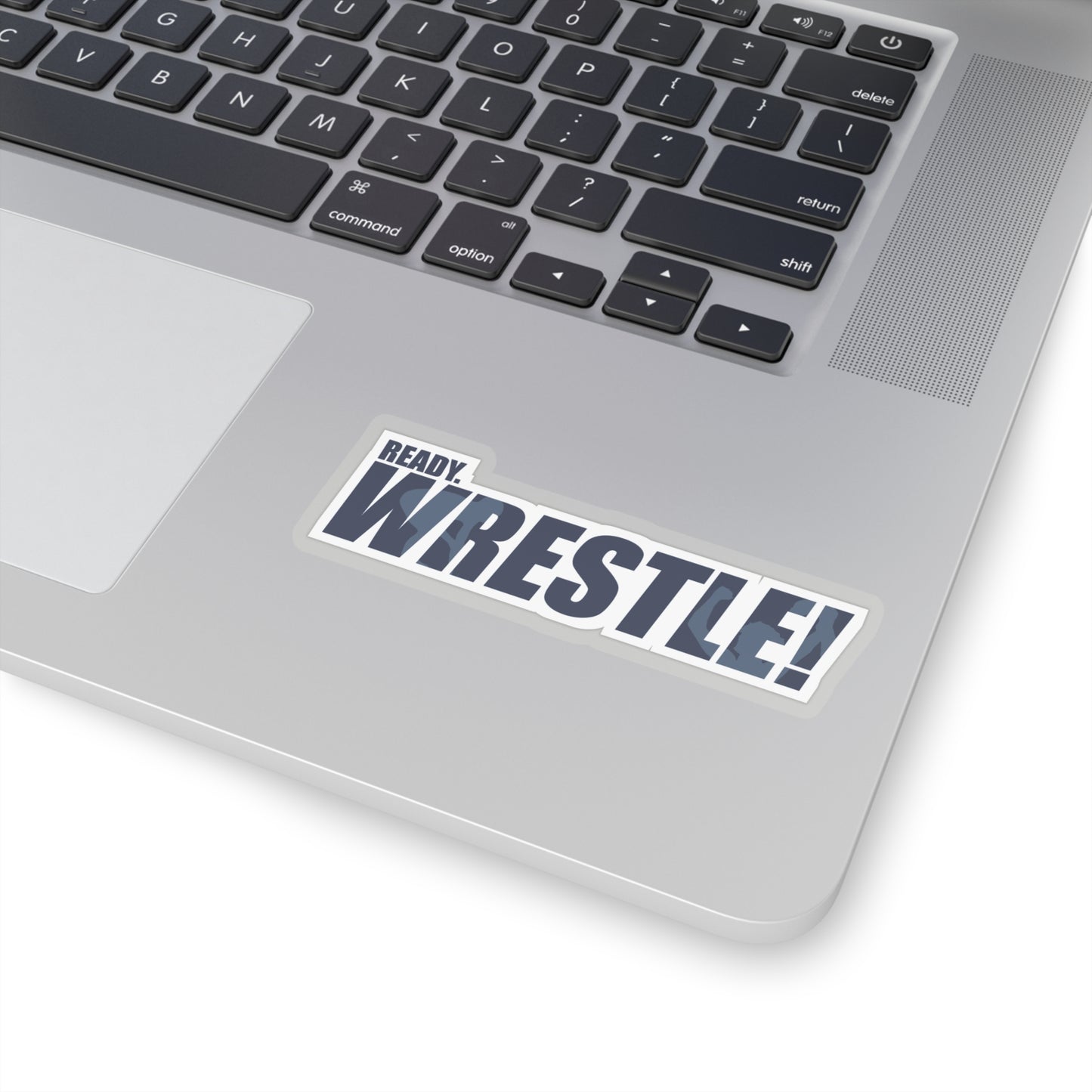 Ready. Wrestle! Blue/White Kiss-Cut Stickers