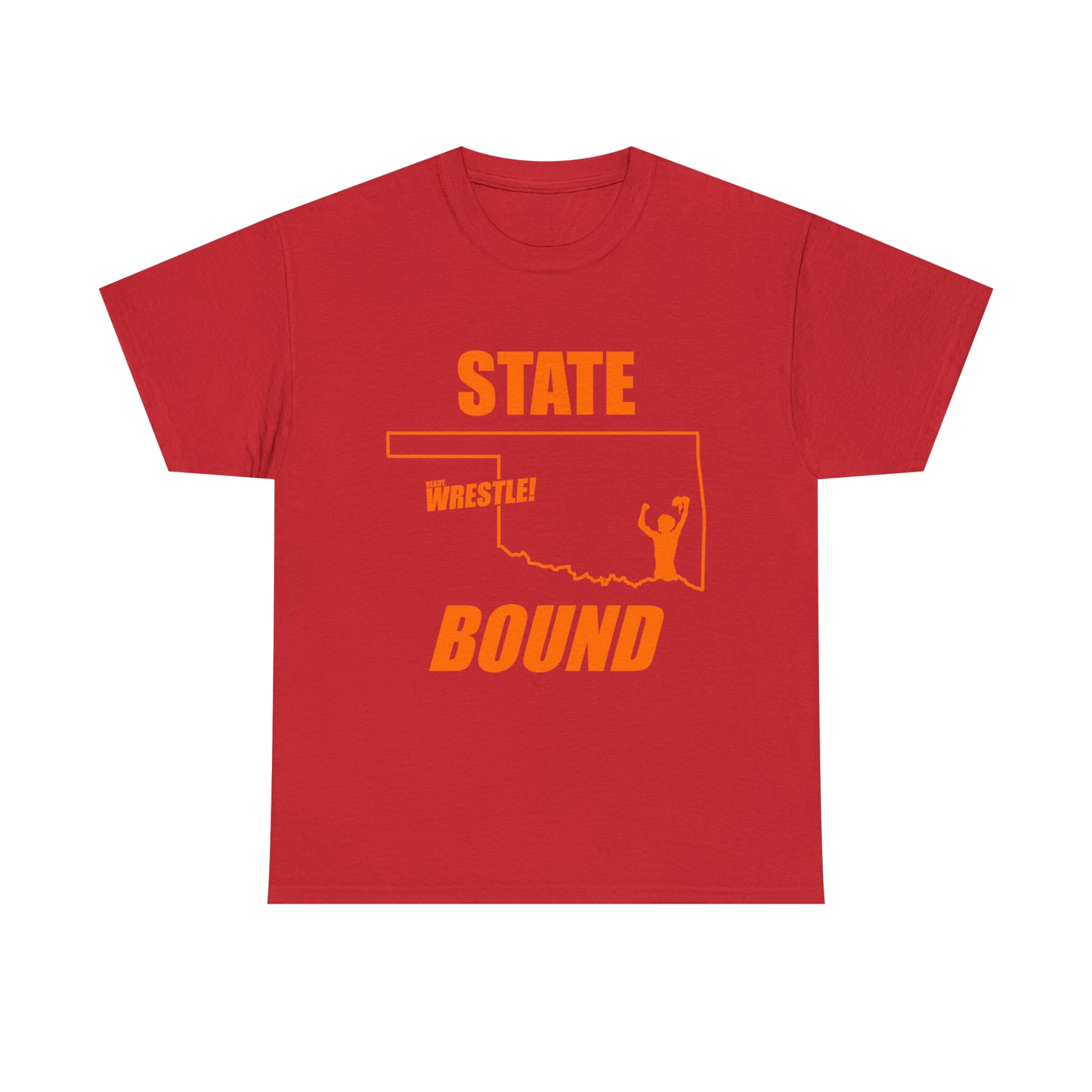 Oklahoma State Bound, Orange Logo, Unisex Heavy Cotton Tee