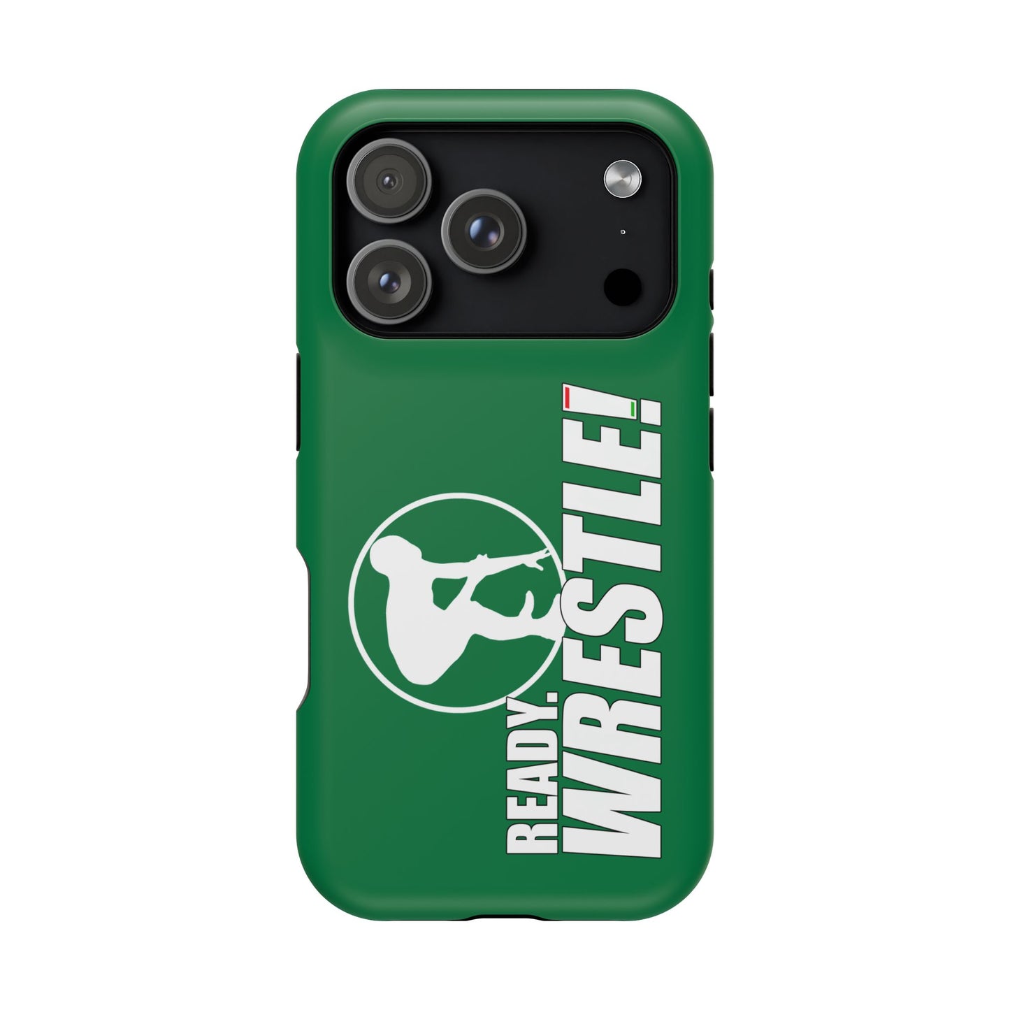 Ready. Wrestle! Green iPhone Magnetic Impact-Resistant Case