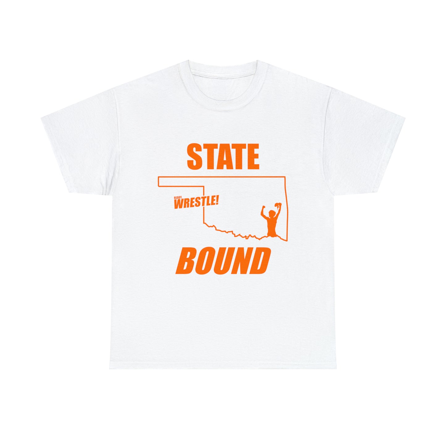 Oklahoma State Bound, Orange Logo, Unisex Heavy Cotton Tee