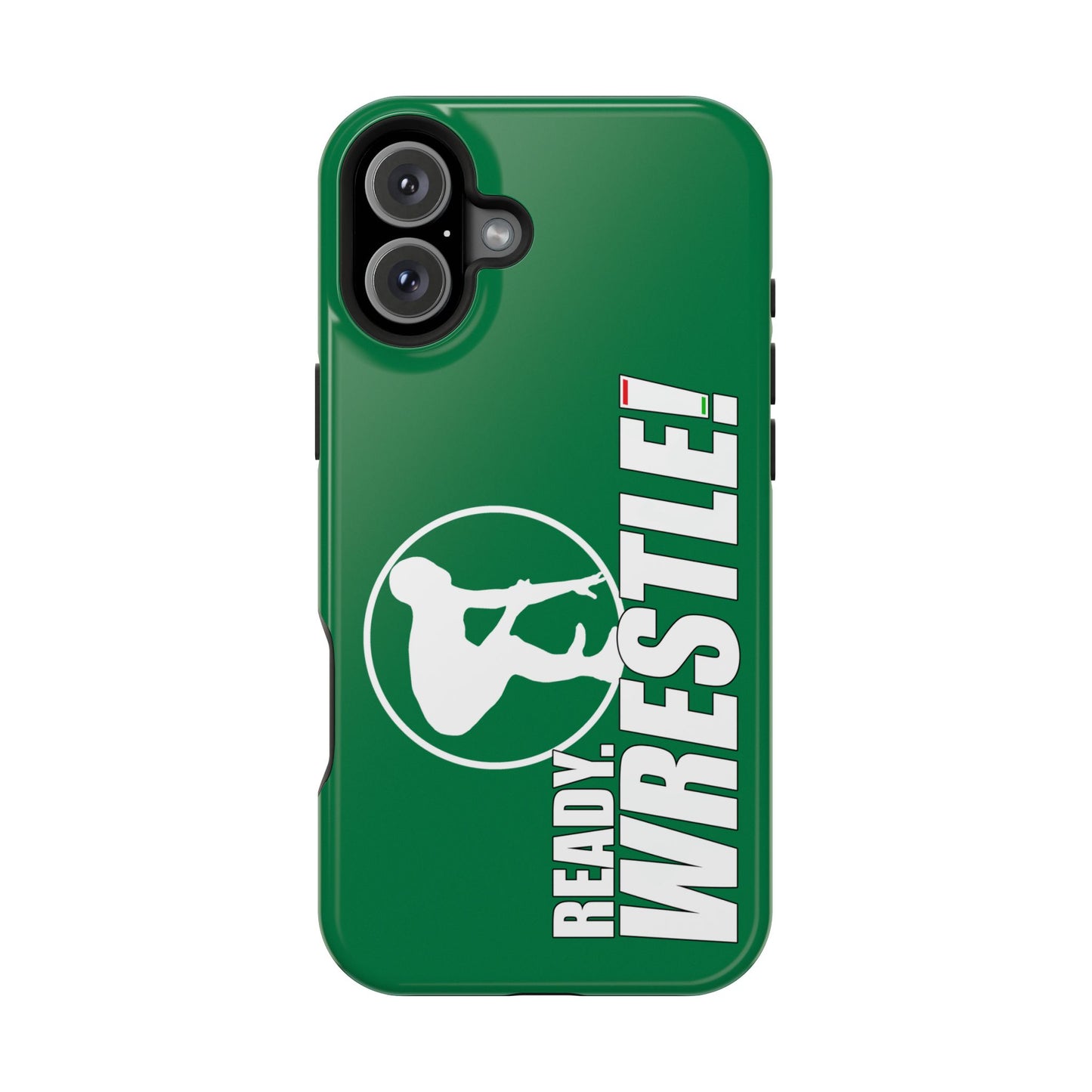 Ready. Wrestle! Green iPhone Magnetic Impact-Resistant Case