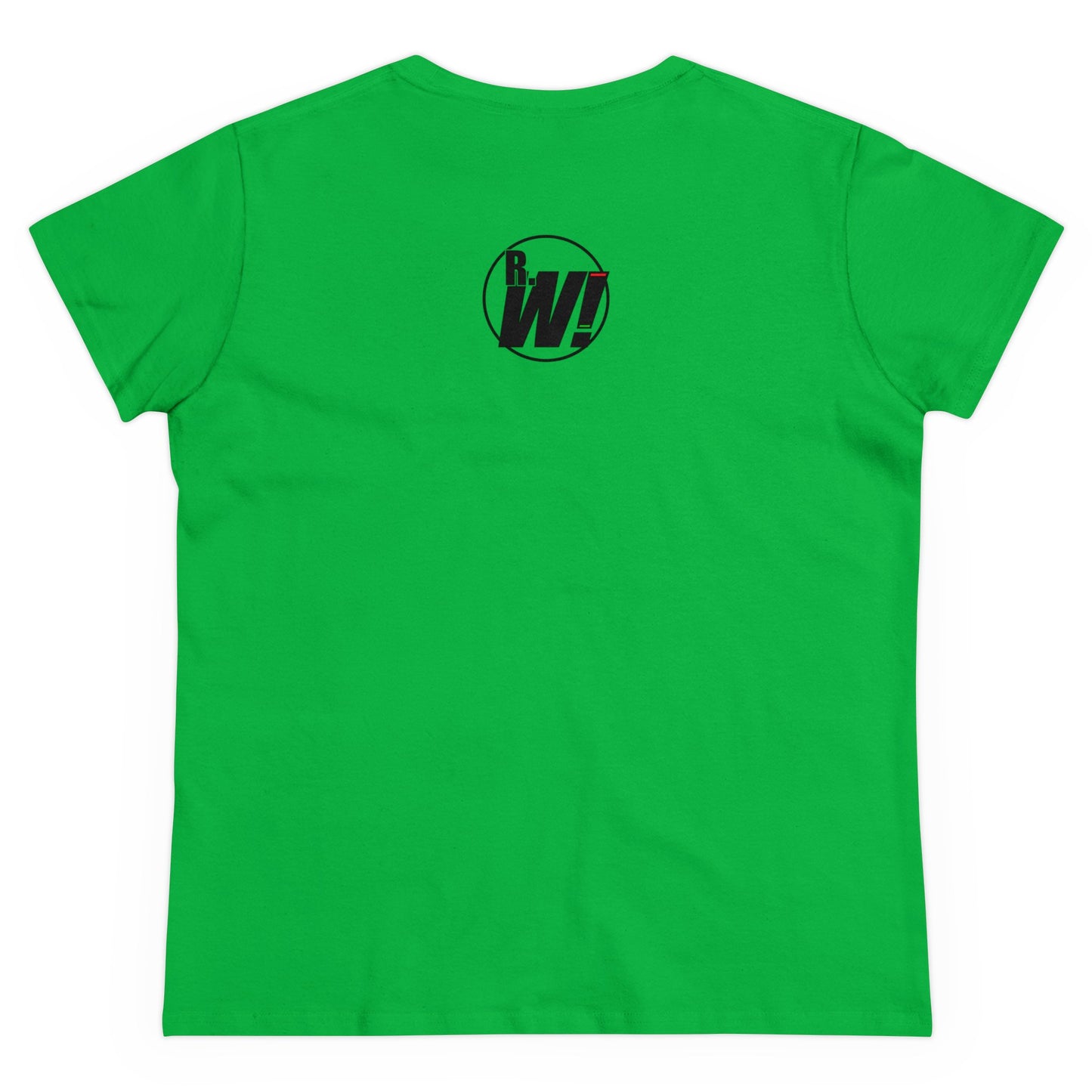 Natural Born Wrestler, Women's Midweight Cotton Tee, Black Letters