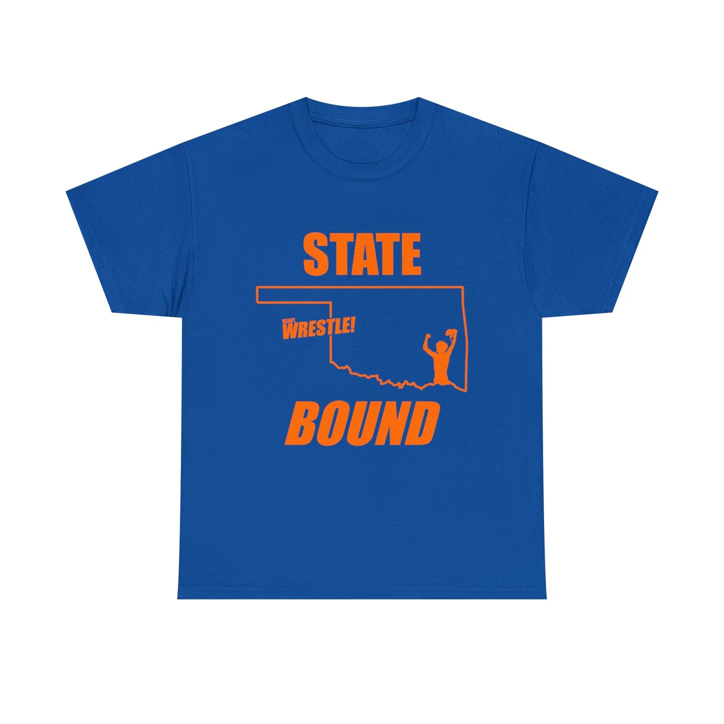 Oklahoma State Bound, Orange Logo, Unisex Heavy Cotton Tee