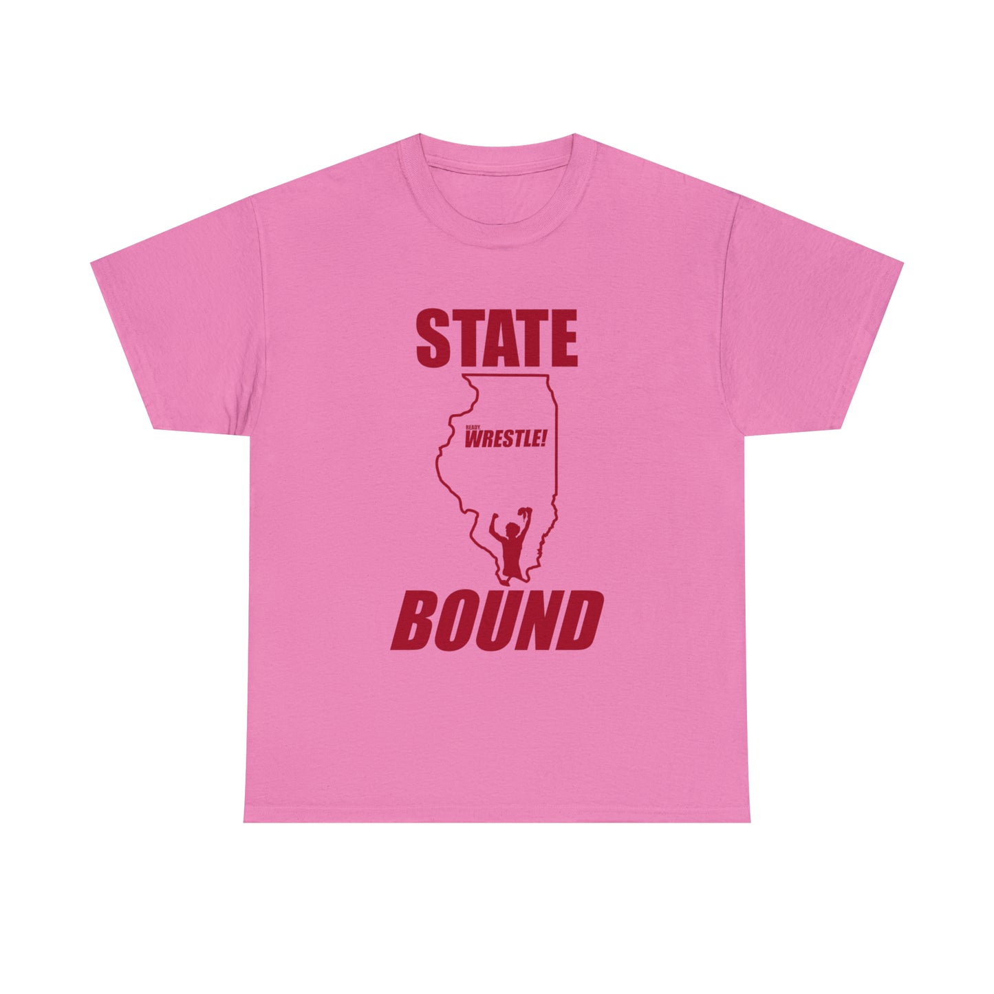 Illinois State Bound, Red Logo, Unisex Heavy Cotton Tee