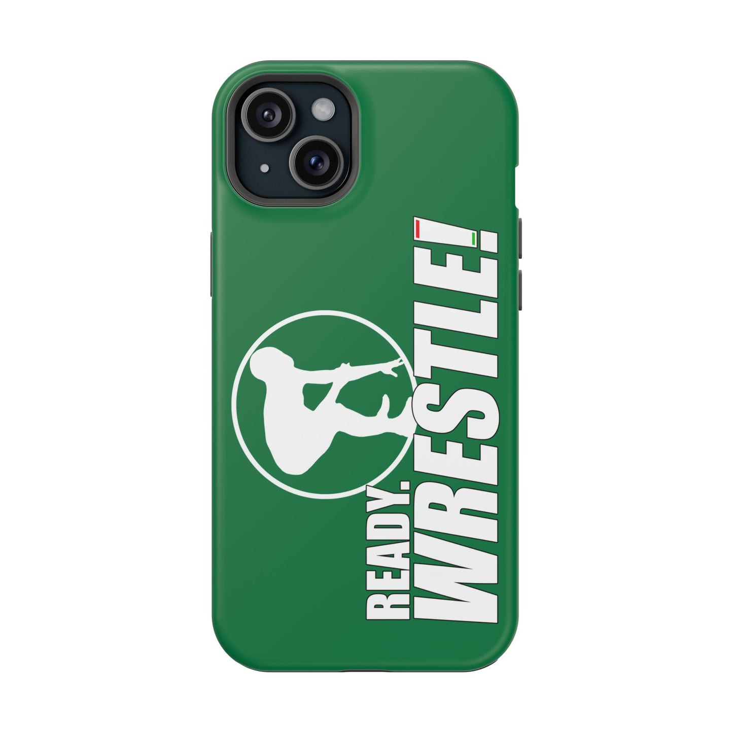 Ready. Wrestle! Green iPhone Magnetic Impact-Resistant Case