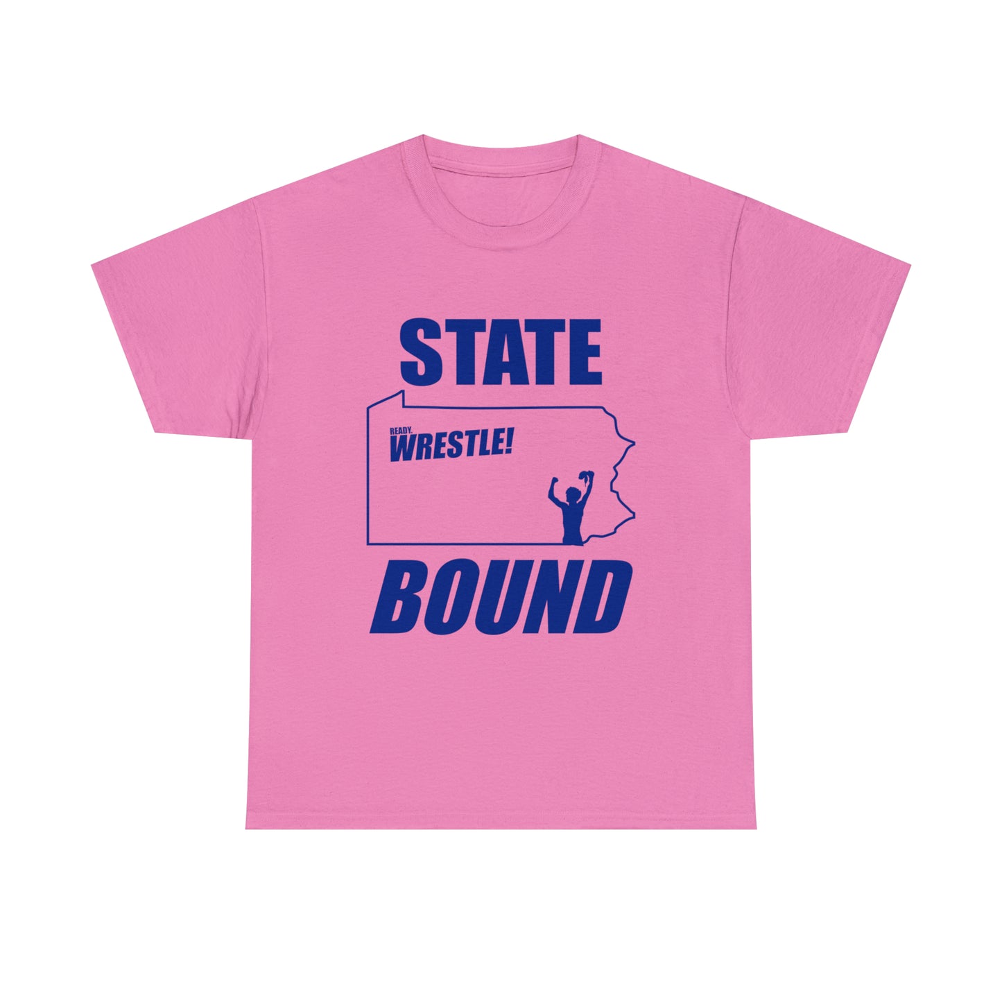 Pennsylvania State Bound, Royal Blue Logo, Unisex Heavy Cotton Tee