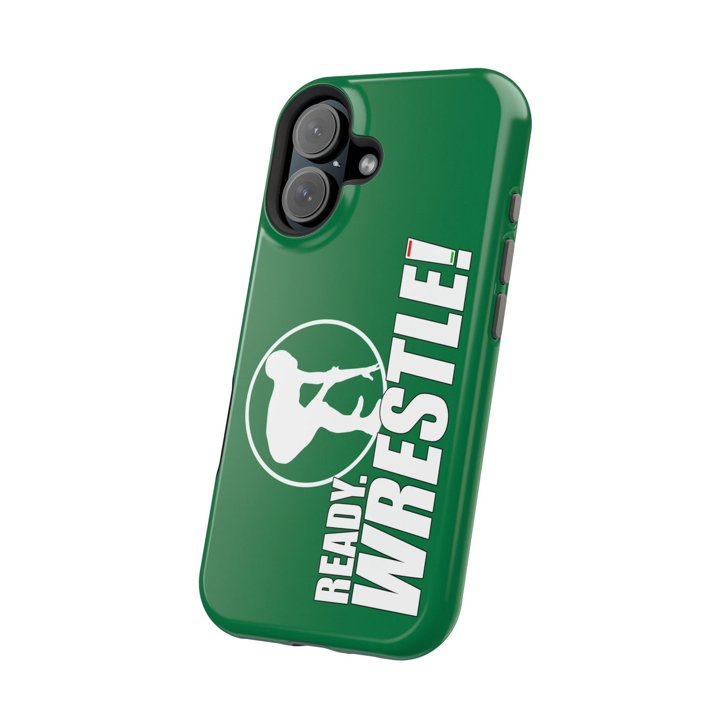 Ready. Wrestle! Green iPhone Magnetic Impact-Resistant Case