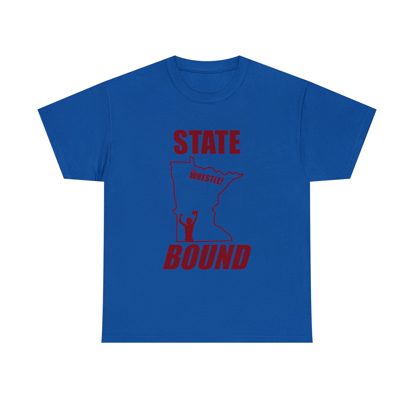 Minnetsota State Bound, Maroon Logo, Unisex Heavy Cotton Tee