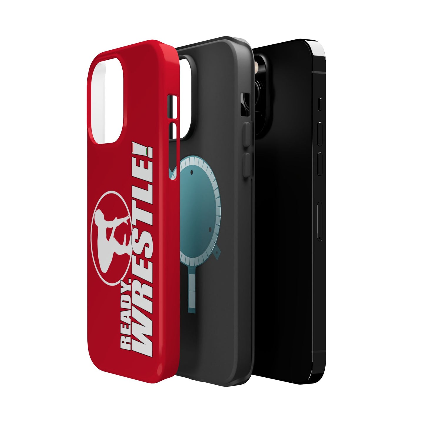 Ready. Wrestle! Red iPhone Magnetic Impact-Resistant Case